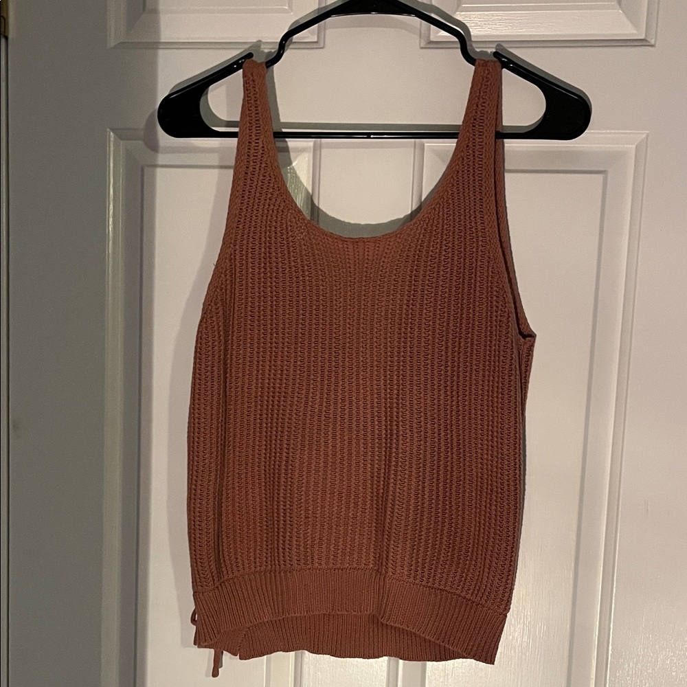 moon & madison Rust Knit Tank Top